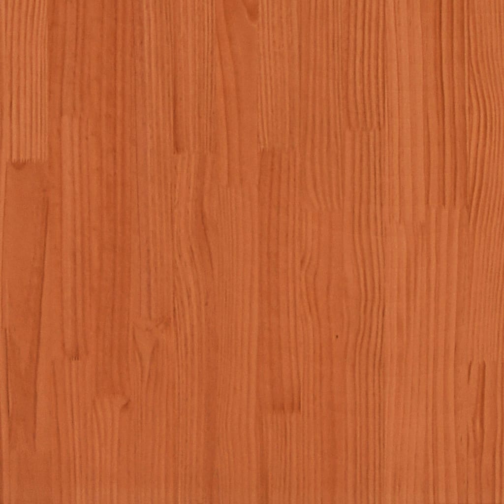 Sun Lounger Wax Brown 199.5x62x55 cm Solid Wood Pine