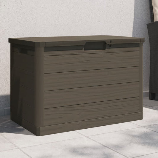 Outdoor Cushion Box Brown 77.5x44.5x53 cm Polypropylene