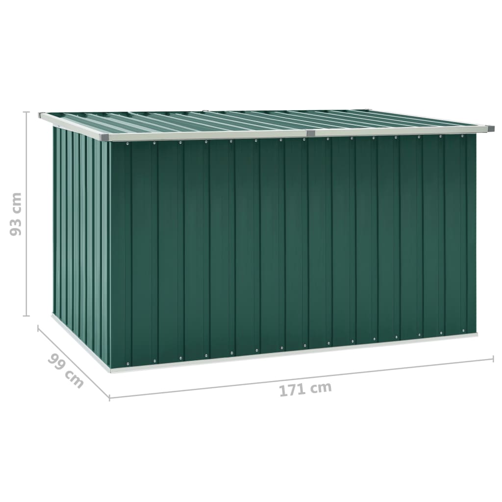 Garden Storage Box Green 171x99x93 cm