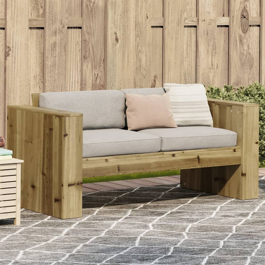 Garden Sofa 2-Seater 134x60x62 cm Impregnated Wood Pine